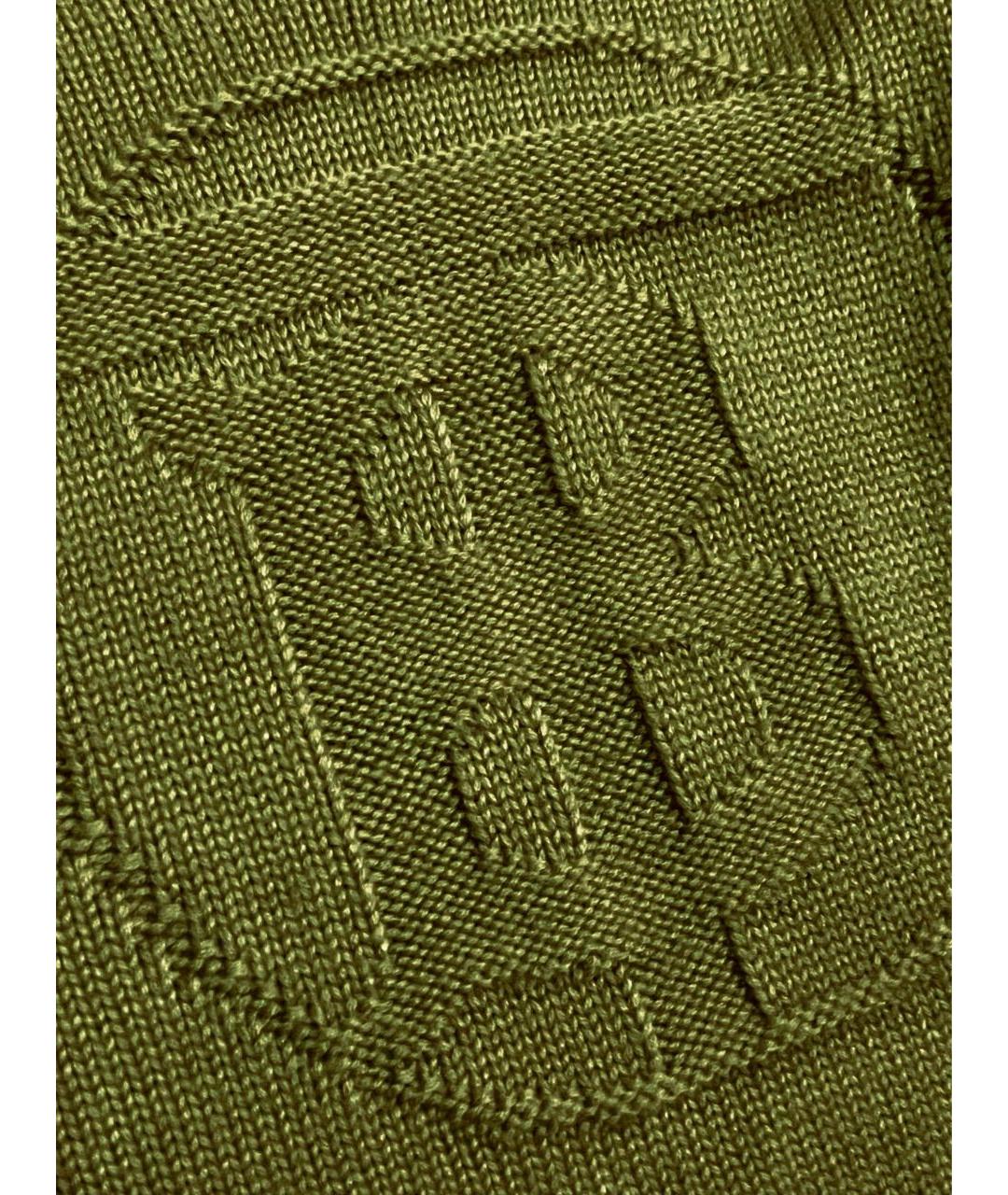 BURBERRY Хаки шерстяной джемпер / свитер, фото 4