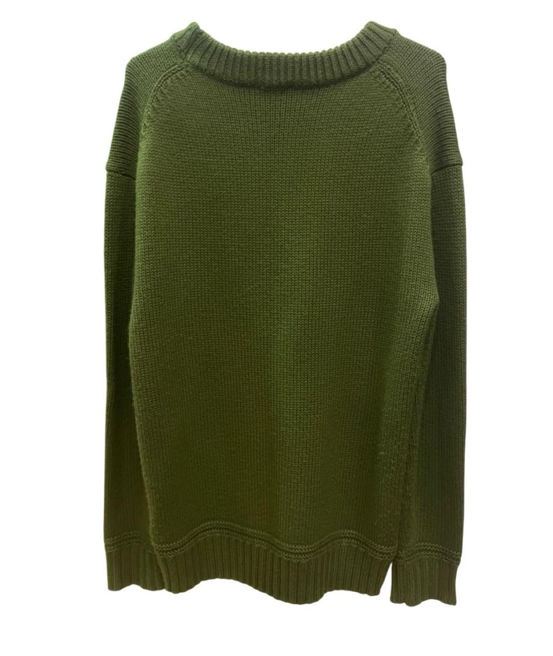 BURBERRY Хаки шерстяной джемпер / свитер, фото 1