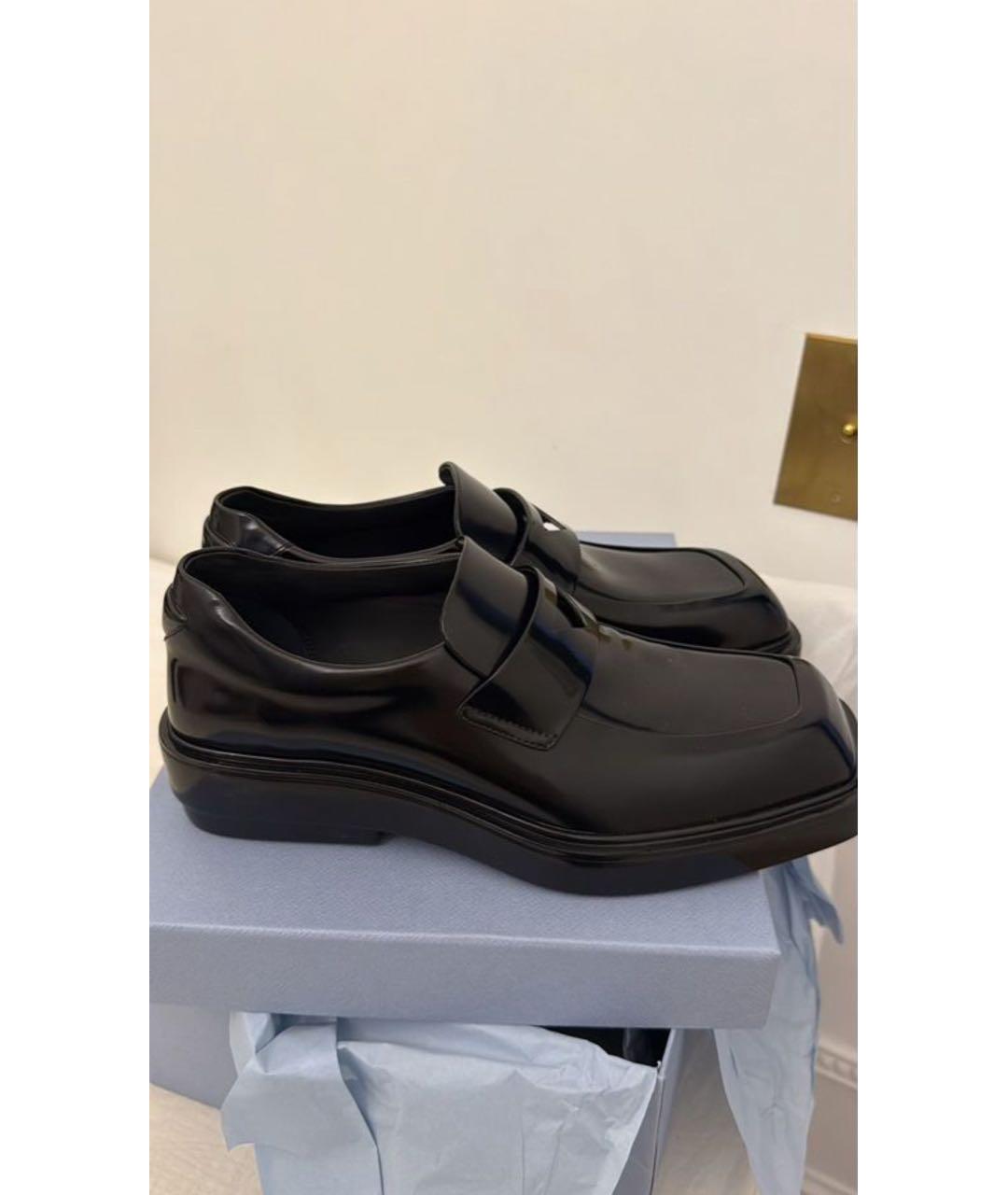 PRADA Черные кожаные лоферы, фото 6