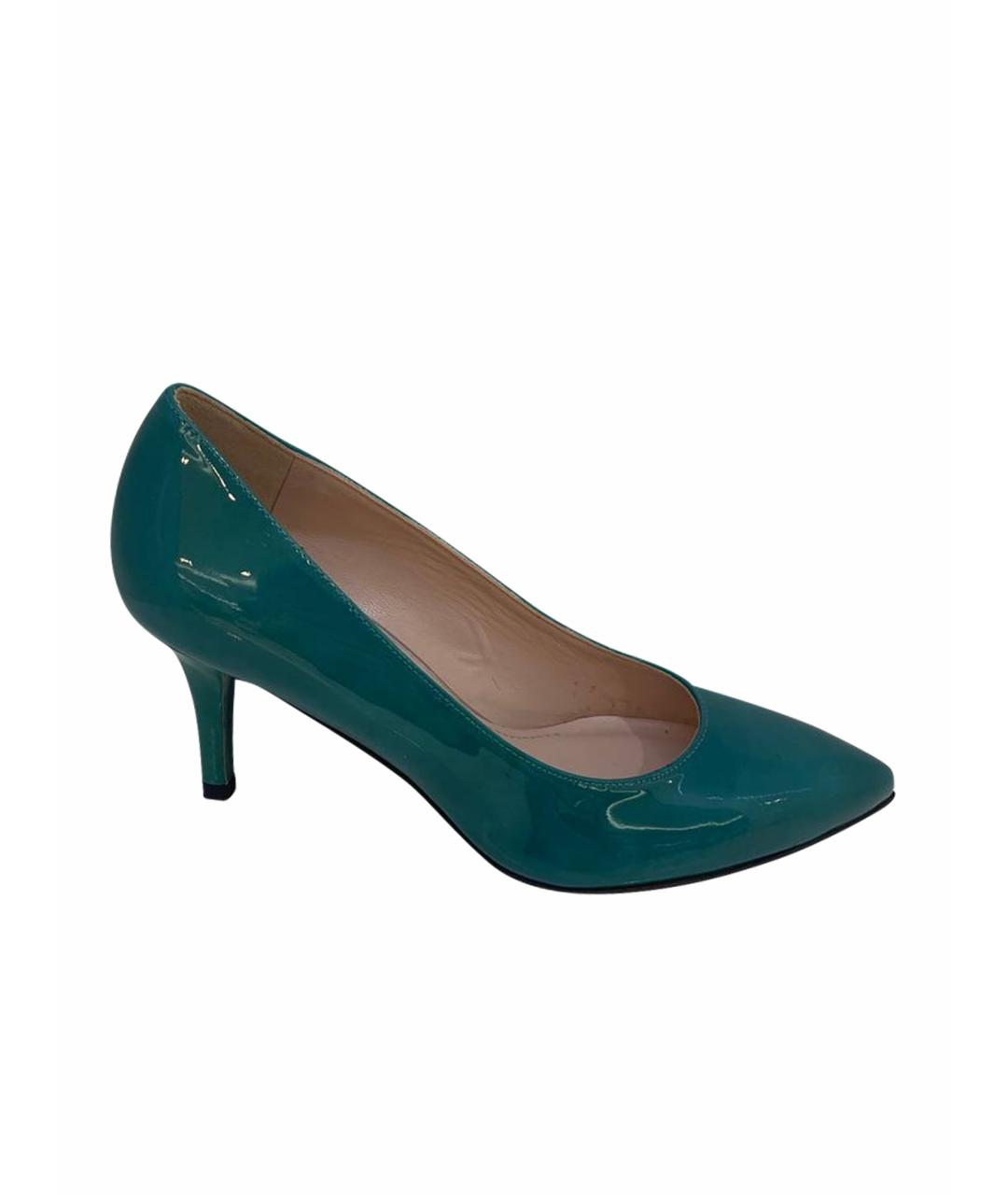 STUART WEITZMAN Зеленые туфли из лакированной кожи, фото 1