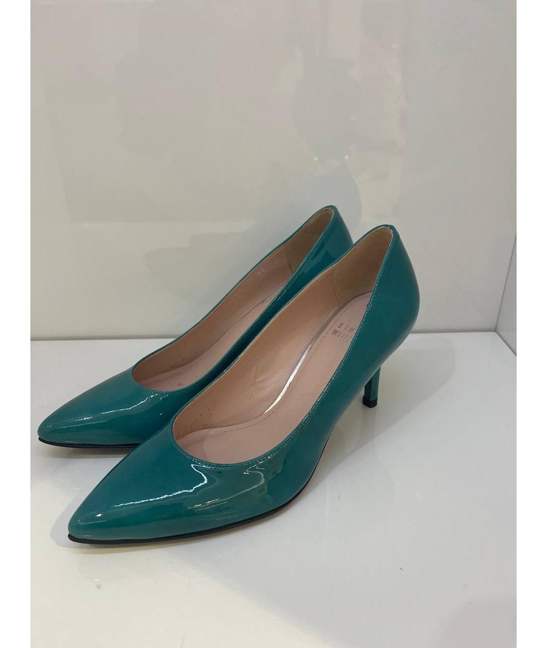 STUART WEITZMAN Зеленые туфли из лакированной кожи, фото 2