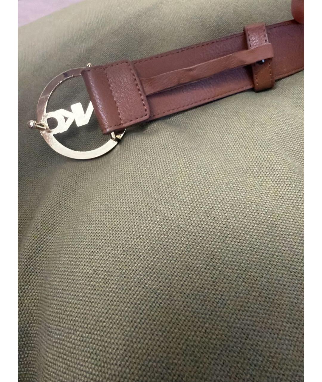 PINKO Коричневый кожаный ремень, фото 6