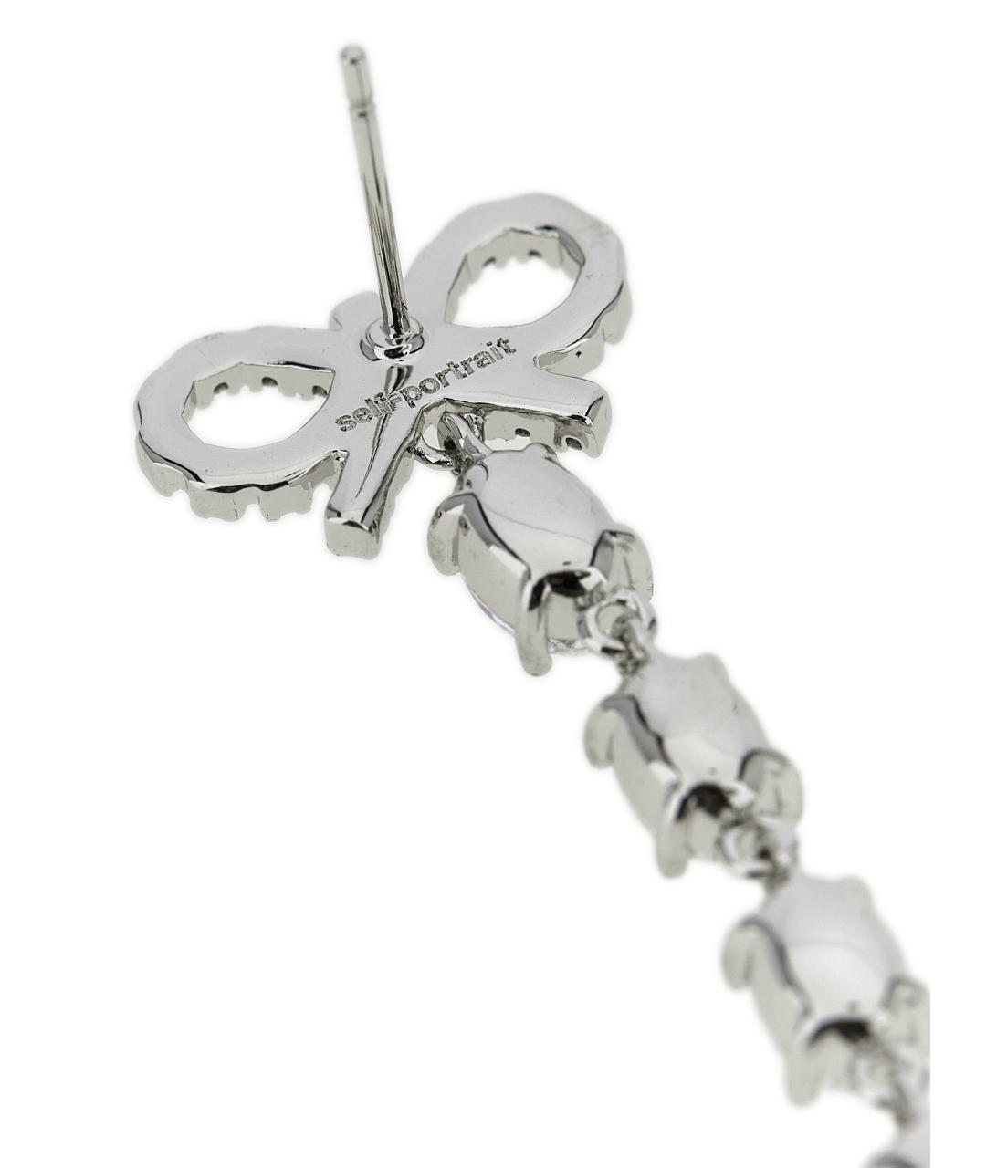 SELF-PORTRAIT Серебряные металлические серьги, фото 3