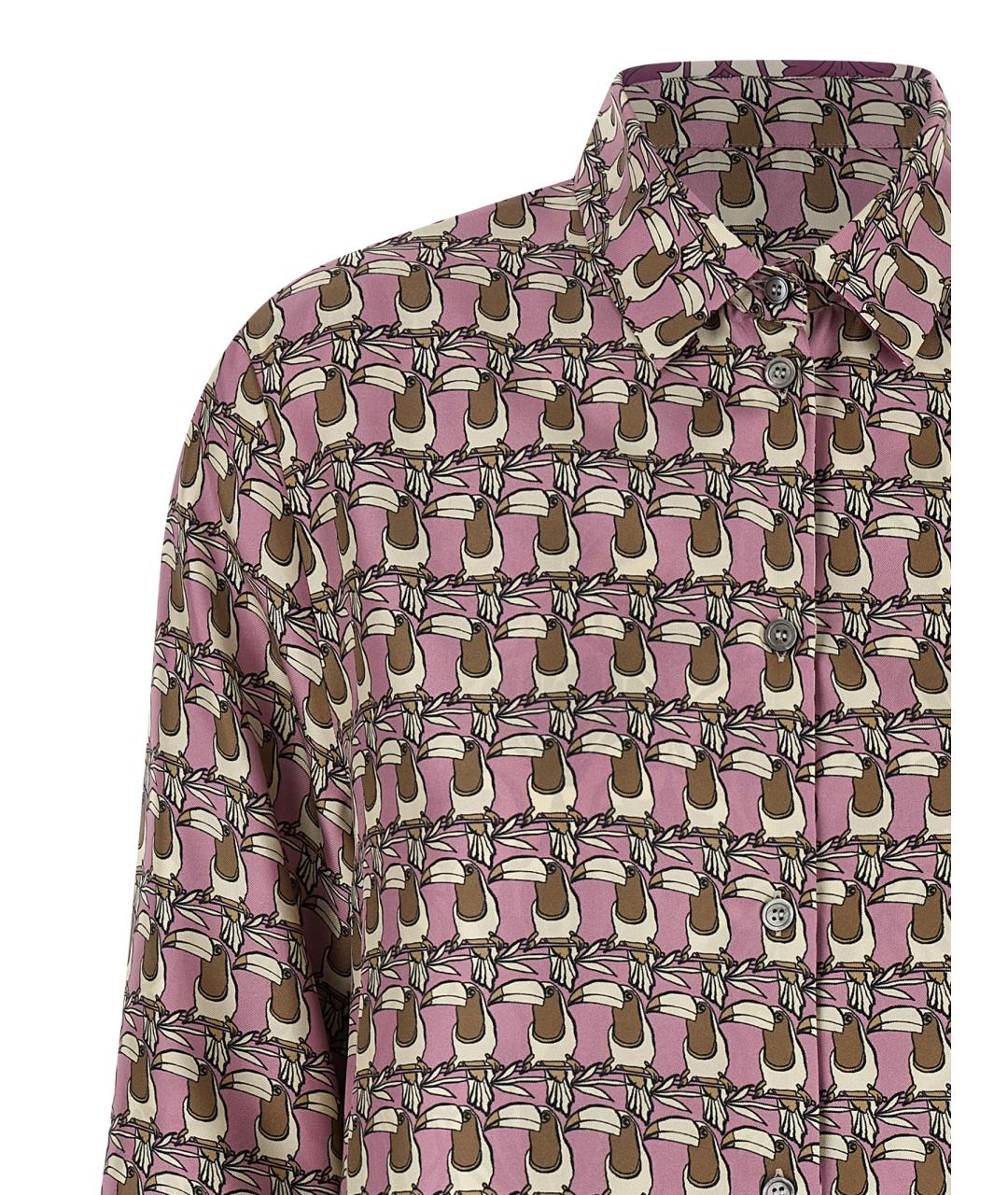 MAX MARA Мульти шелковая блузы, фото 4