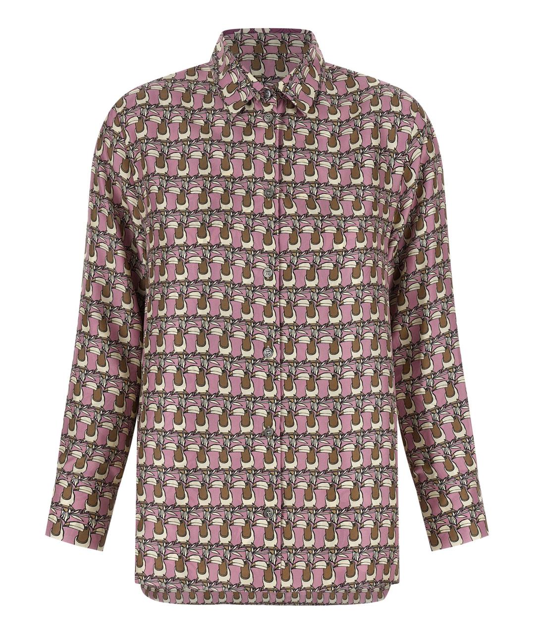 MAX MARA Мульти шелковая блузы, фото 1