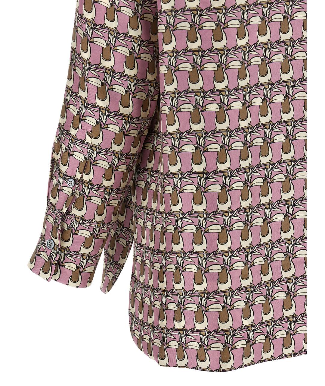 MAX MARA Мульти шелковая блузы, фото 5