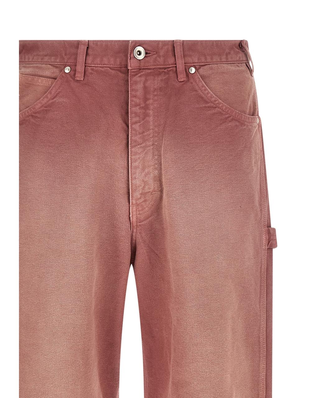 AURALEE Розовые хлопковые повседневные брюки, фото 3