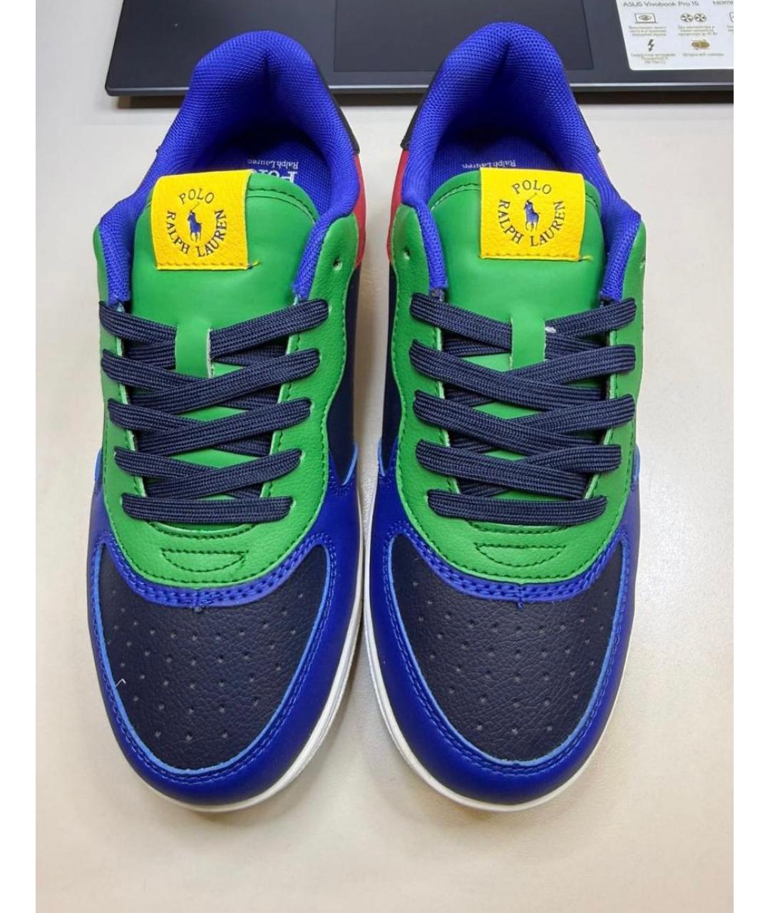 POLO RALPH LAUREN Мульти кожаные кеды, фото 2