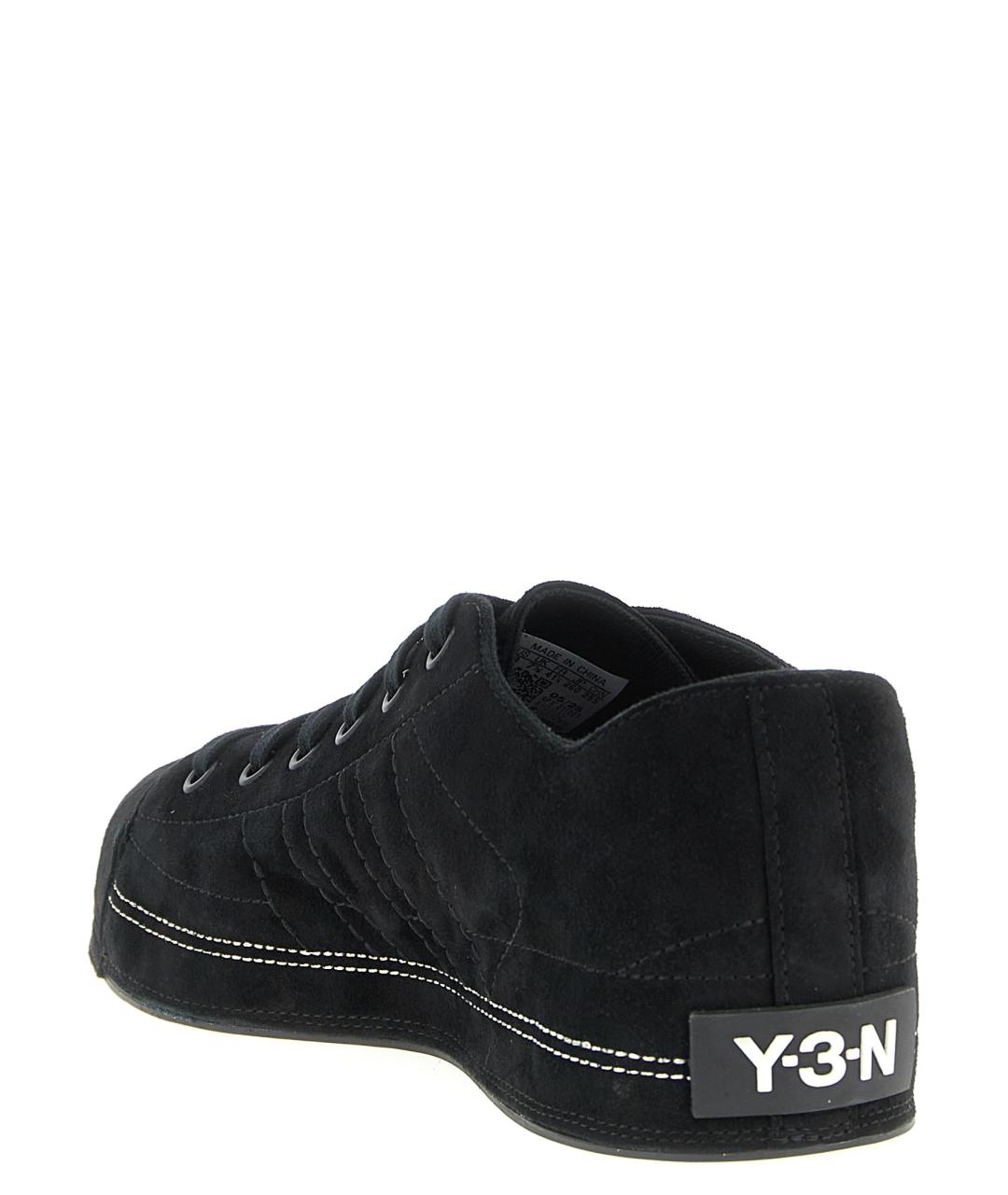 Y-3 Черные кожаные кеды, фото 3
