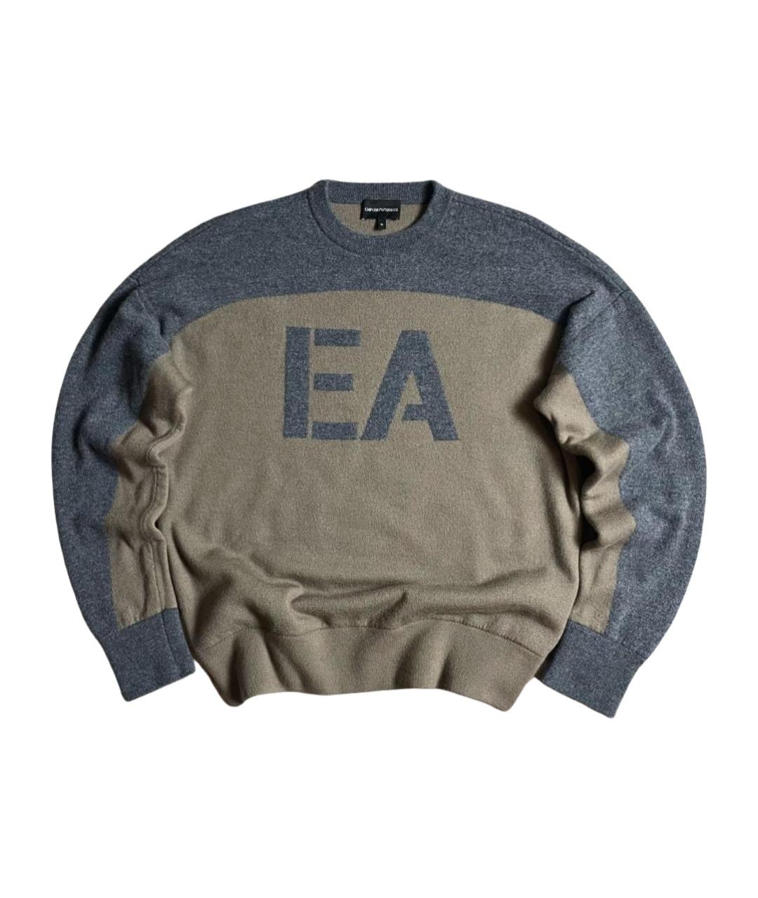 EMPORIO ARMANI Мульти шерстяной джемпер / свитер, фото 1