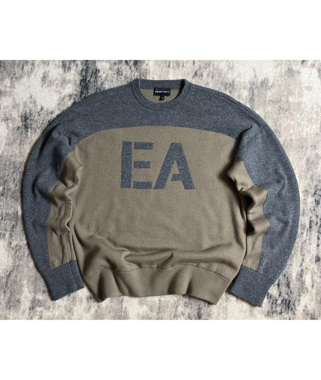 EMPORIO ARMANI Мульти шерстяной джемпер / свитер, фото 2