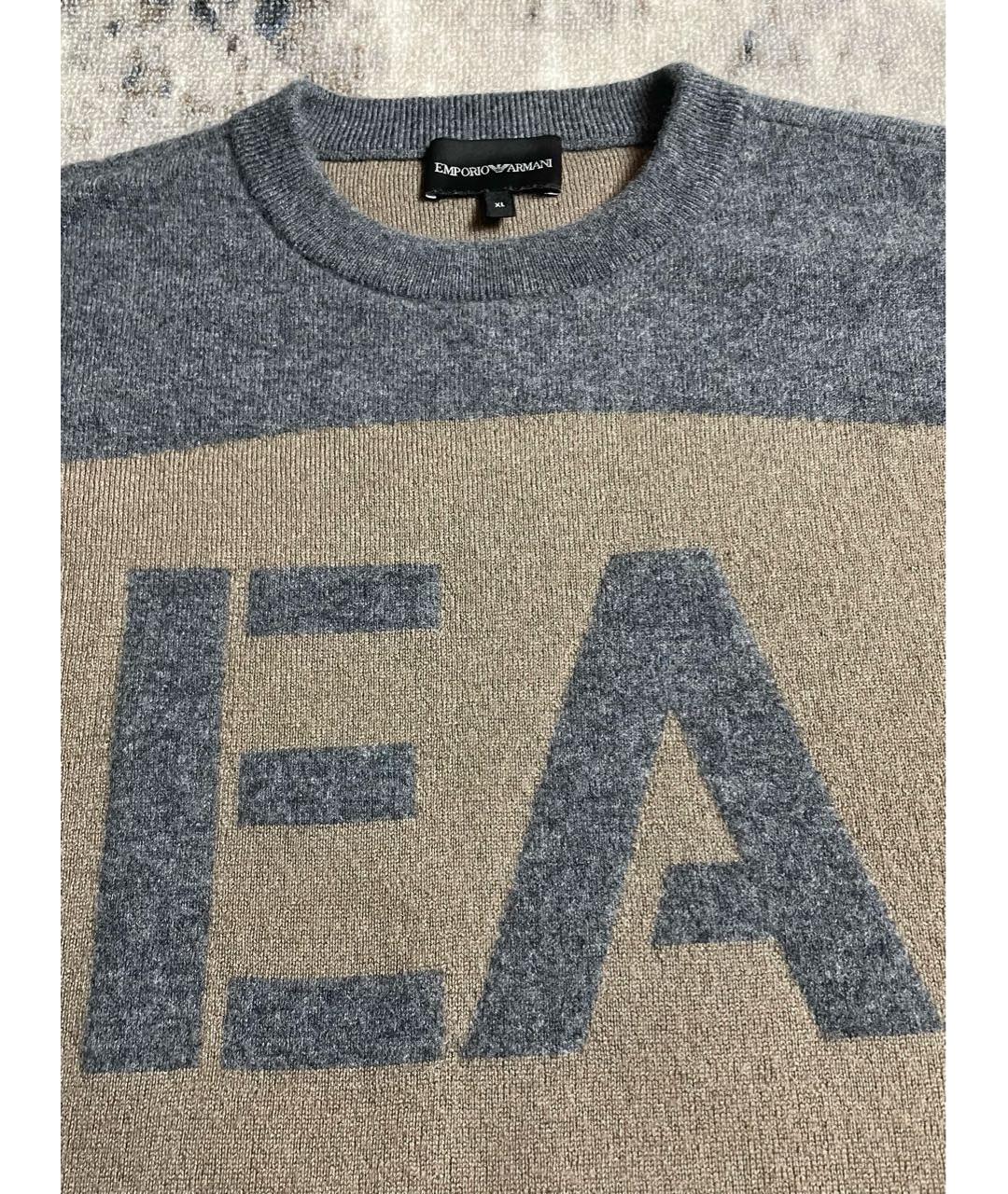 EMPORIO ARMANI Мульти шерстяной джемпер / свитер, фото 3