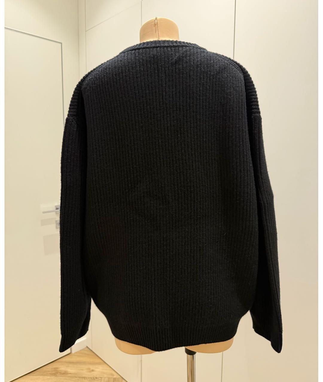 CELINE Черный шерстяной джемпер / свитер, фото 2