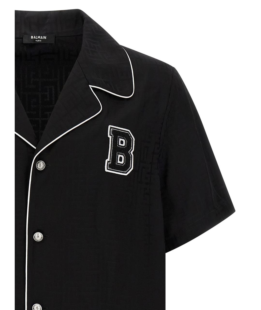 BALMAIN Черная кэжуал рубашка, фото 3