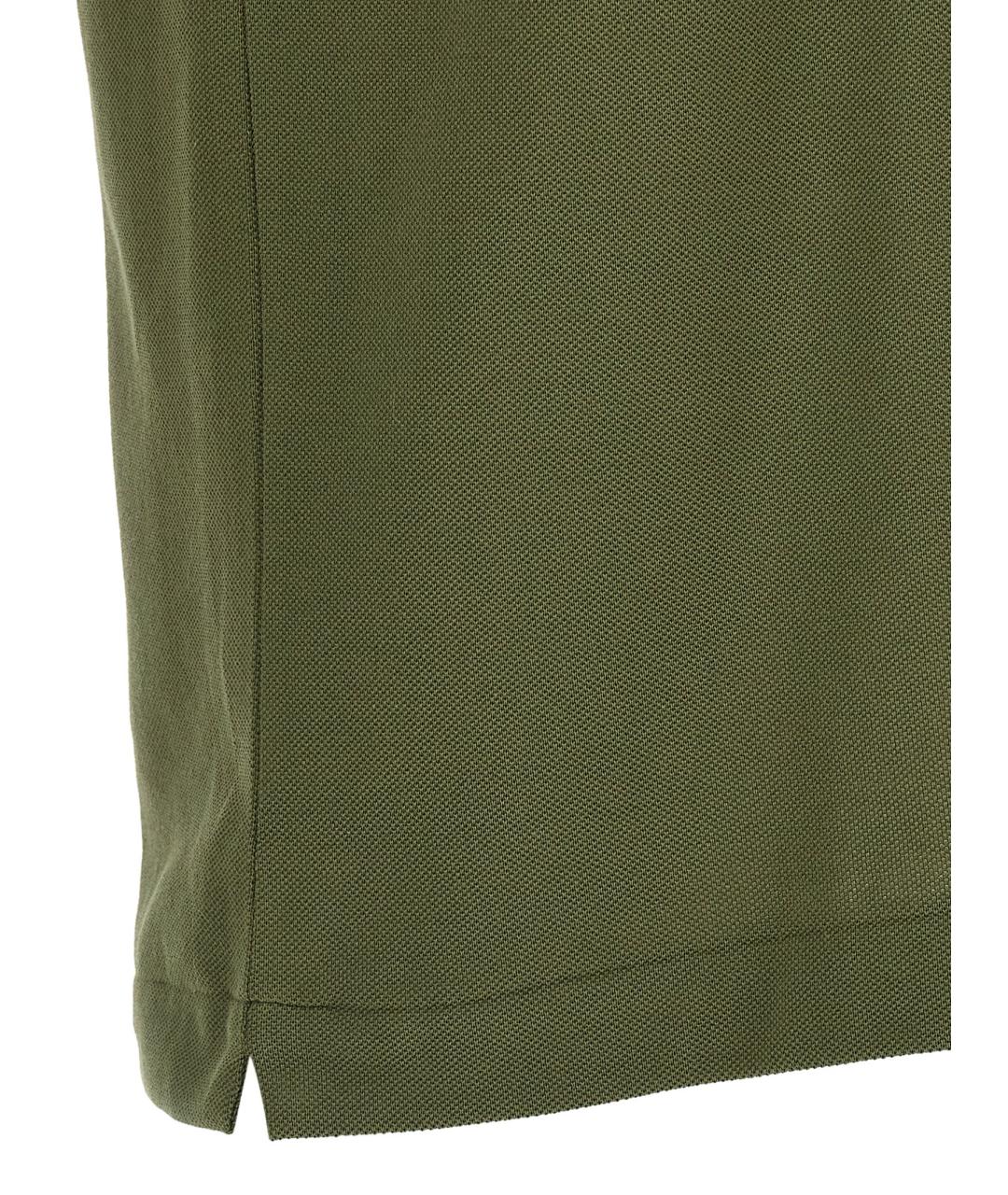 LACOSTE Зеленые хлопковое поло с коротким рукавом, фото 4