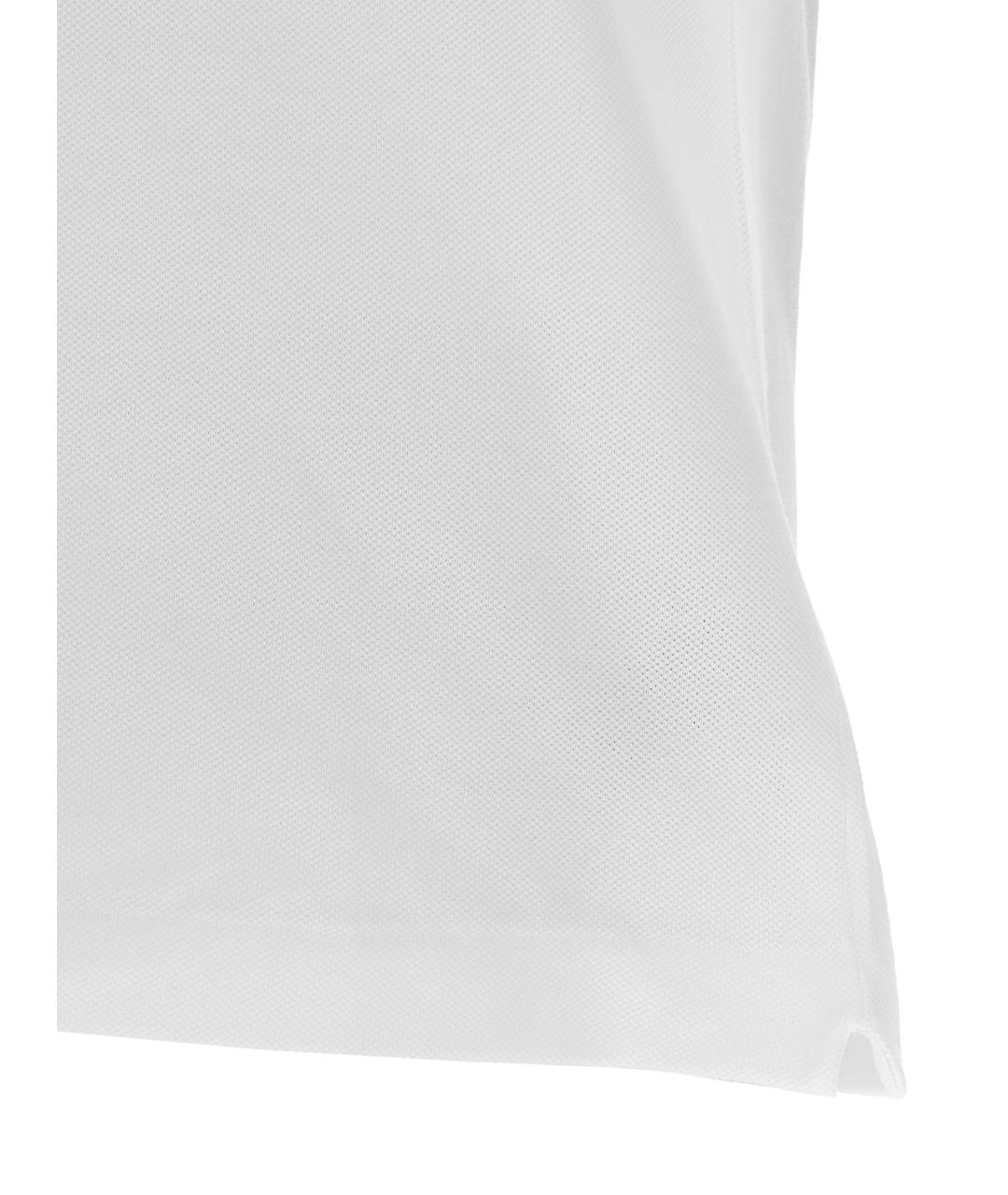 LACOSTE Белое хлопковое поло с коротким рукавом, фото 4