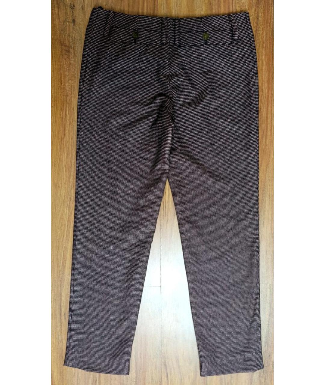 CHANEL Мульти шерстяные прямые брюки, фото 2