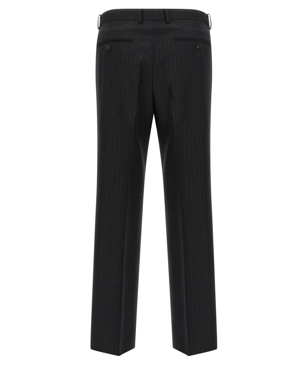 AURALEE Серые шерстяные повседневные брюки, фото 2