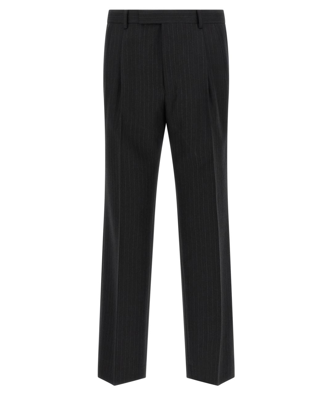 AURALEE Серые шерстяные повседневные брюки, фото 1