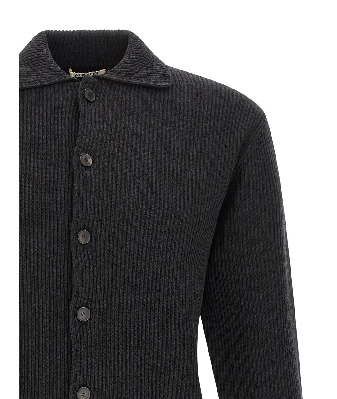 AURALEE Черный шерстяной кардиган, фото 3