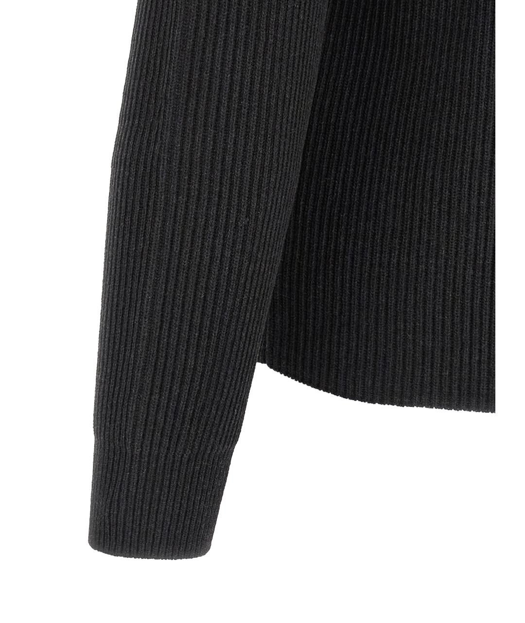 AURALEE Черный шерстяной кардиган, фото 4