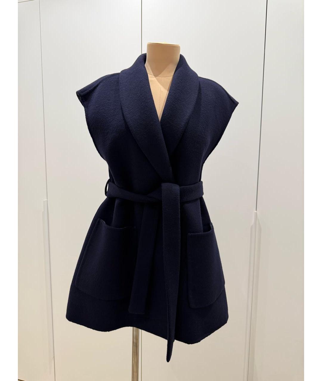 CHRISTIAN DIOR Темно-синий шерстяной жилет, фото 3