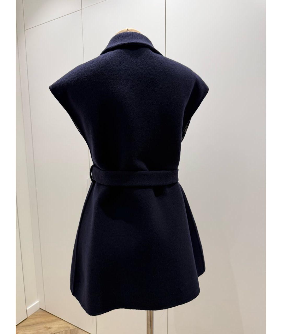 CHRISTIAN DIOR Темно-синий шерстяной жилет, фото 4
