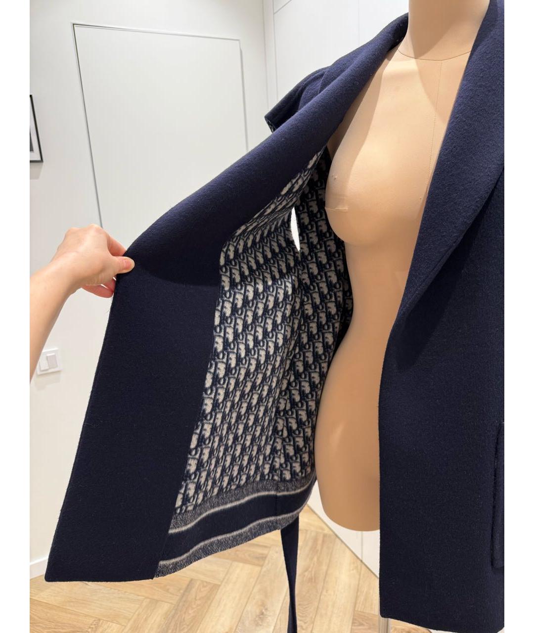 CHRISTIAN DIOR Темно-синий шерстяной жилет, фото 5