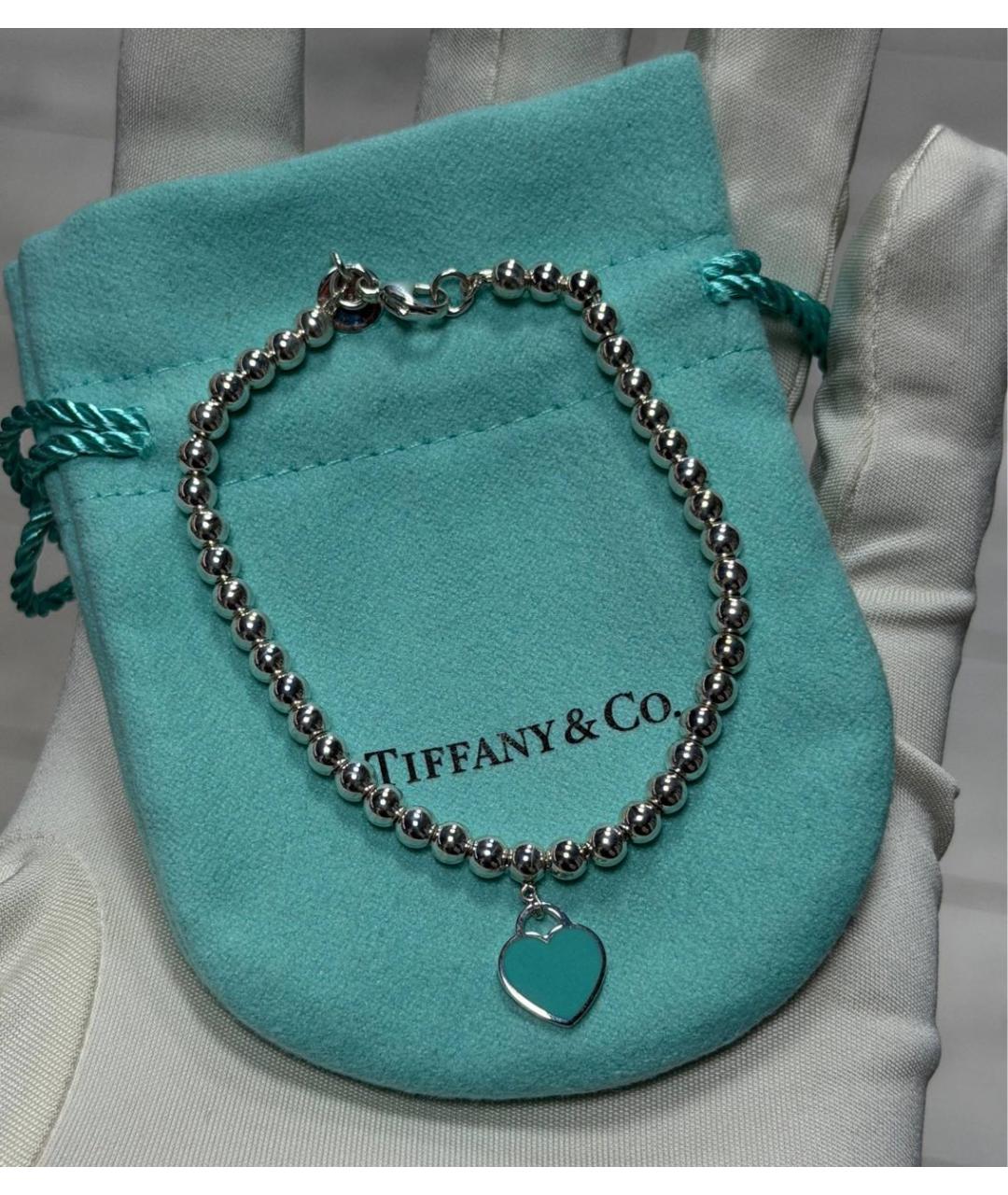 TIFFANY&CO Серебрянный серебряный браслет, фото 4