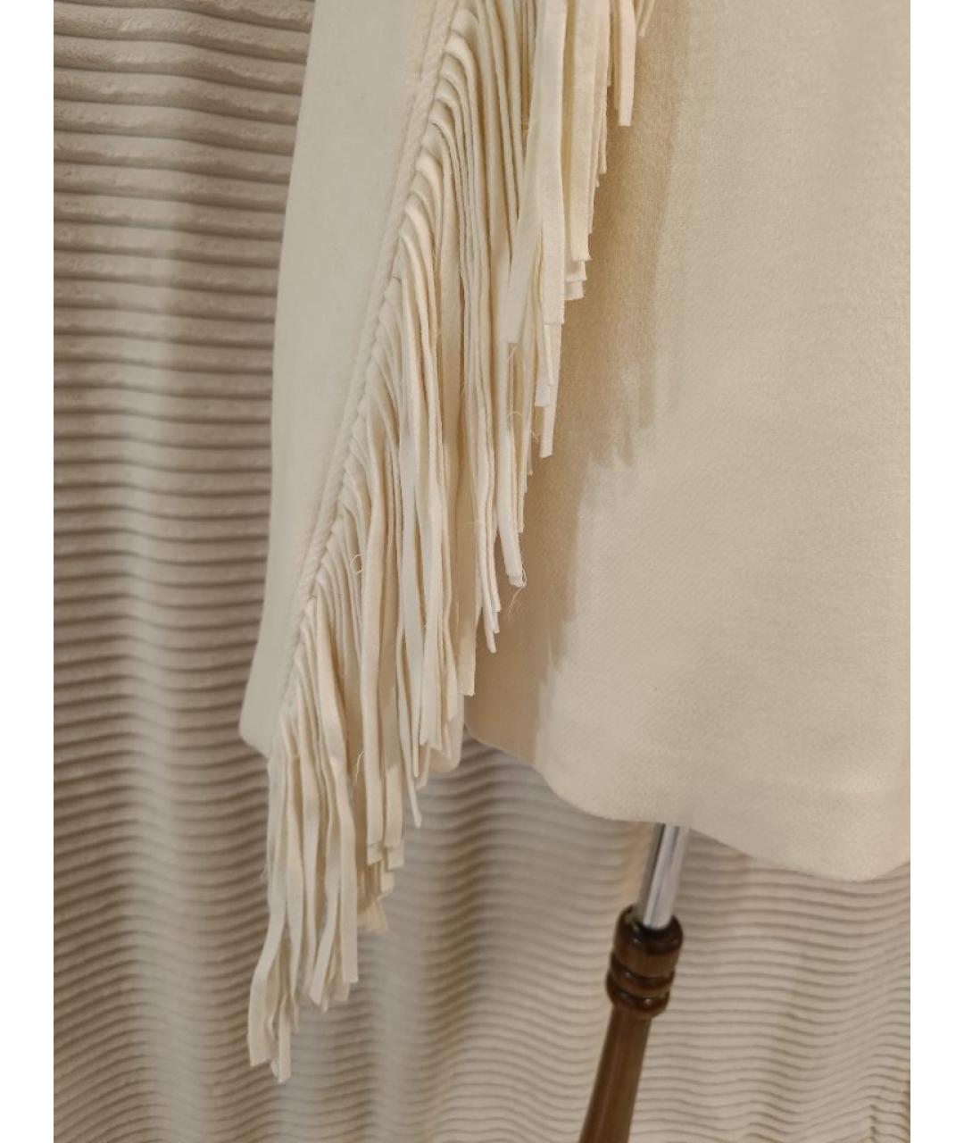 PINKO Бежевое шерстяное пальто, фото 7