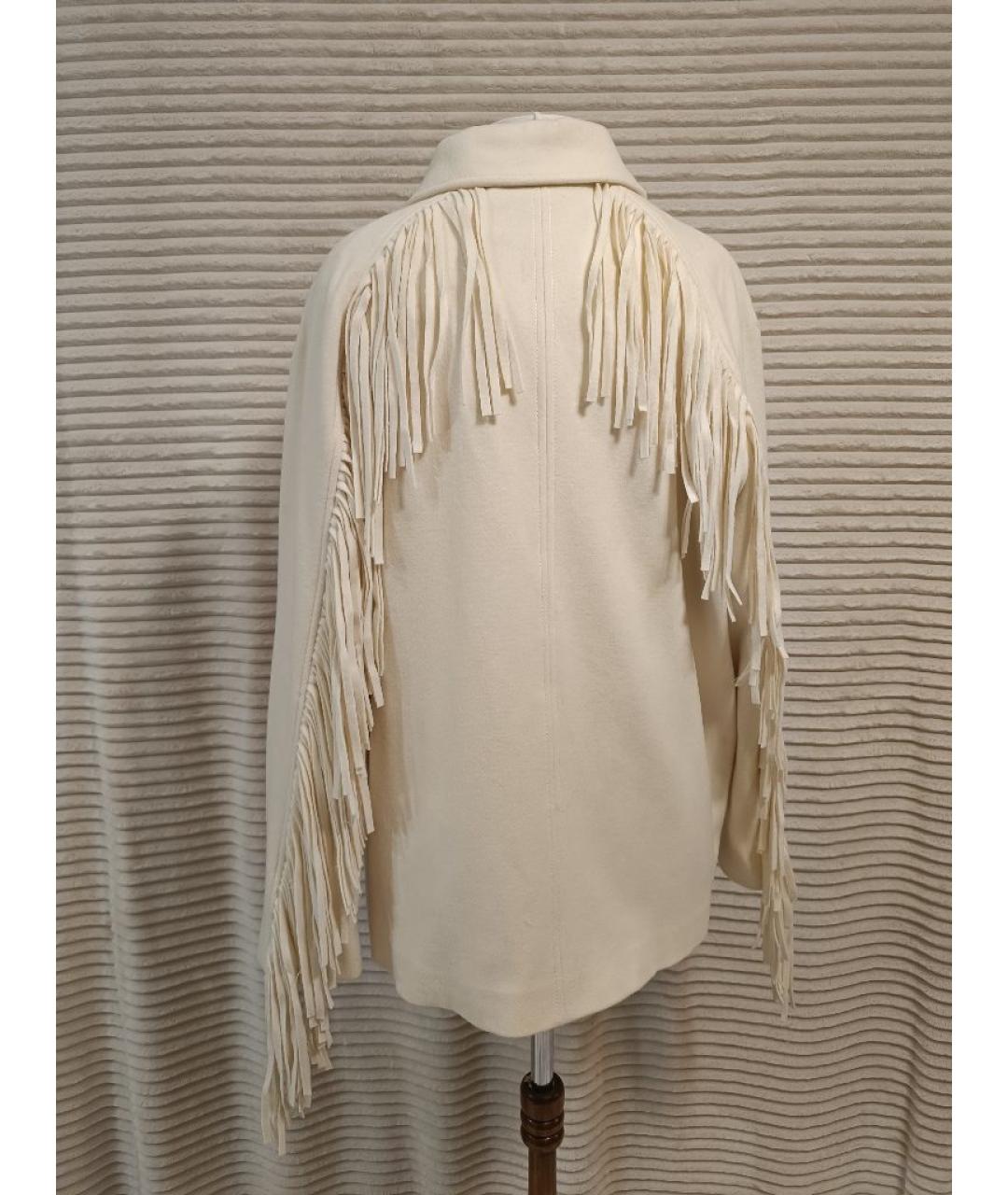 PINKO Бежевое шерстяное пальто, фото 2