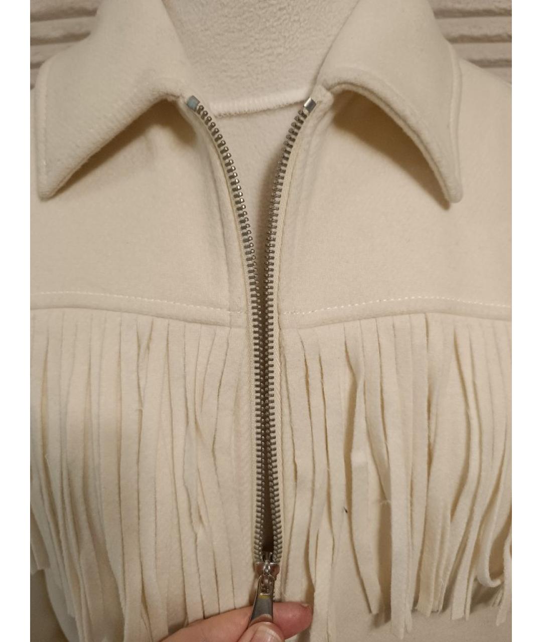 PINKO Бежевое шерстяное пальто, фото 3