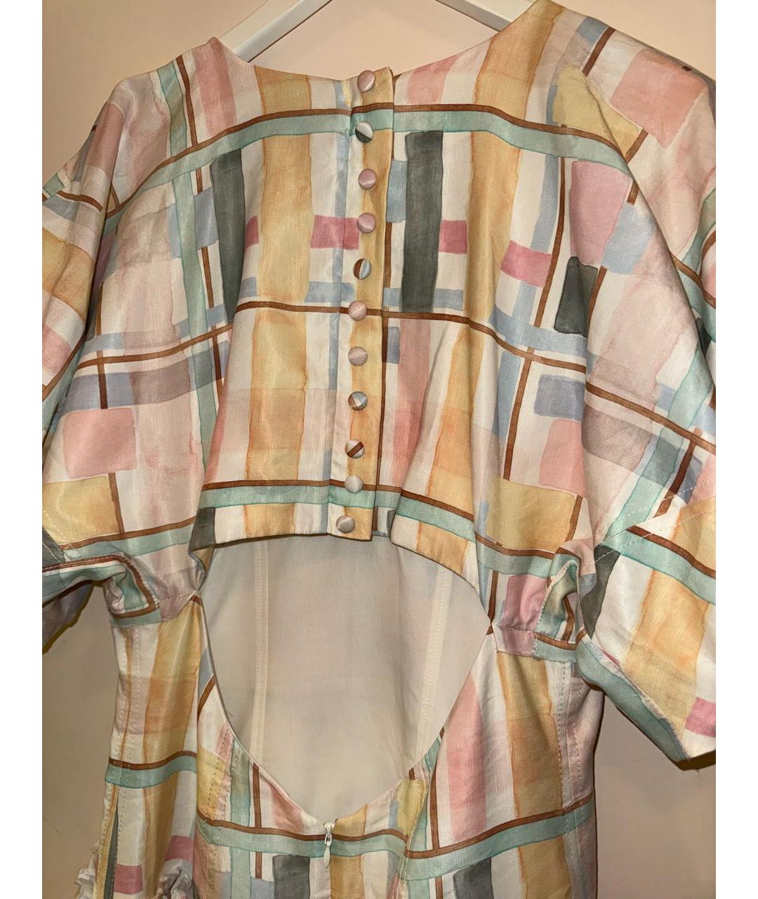 AJE Мульти льняное повседневное платье, фото 3