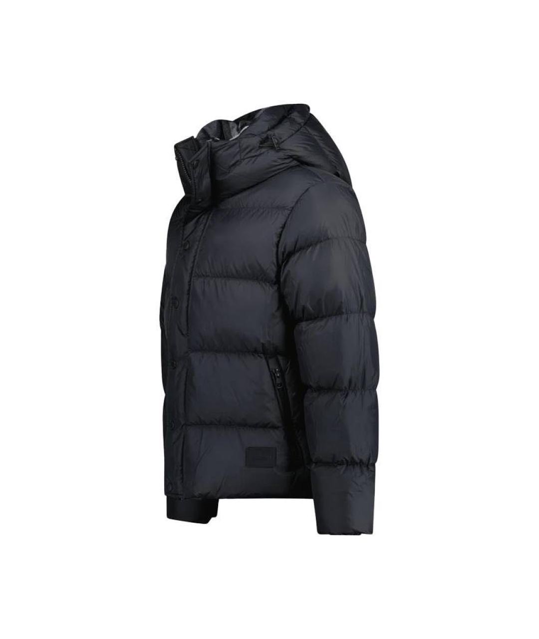 BURBERRY Черный полиэстеровый пуховик, фото 2