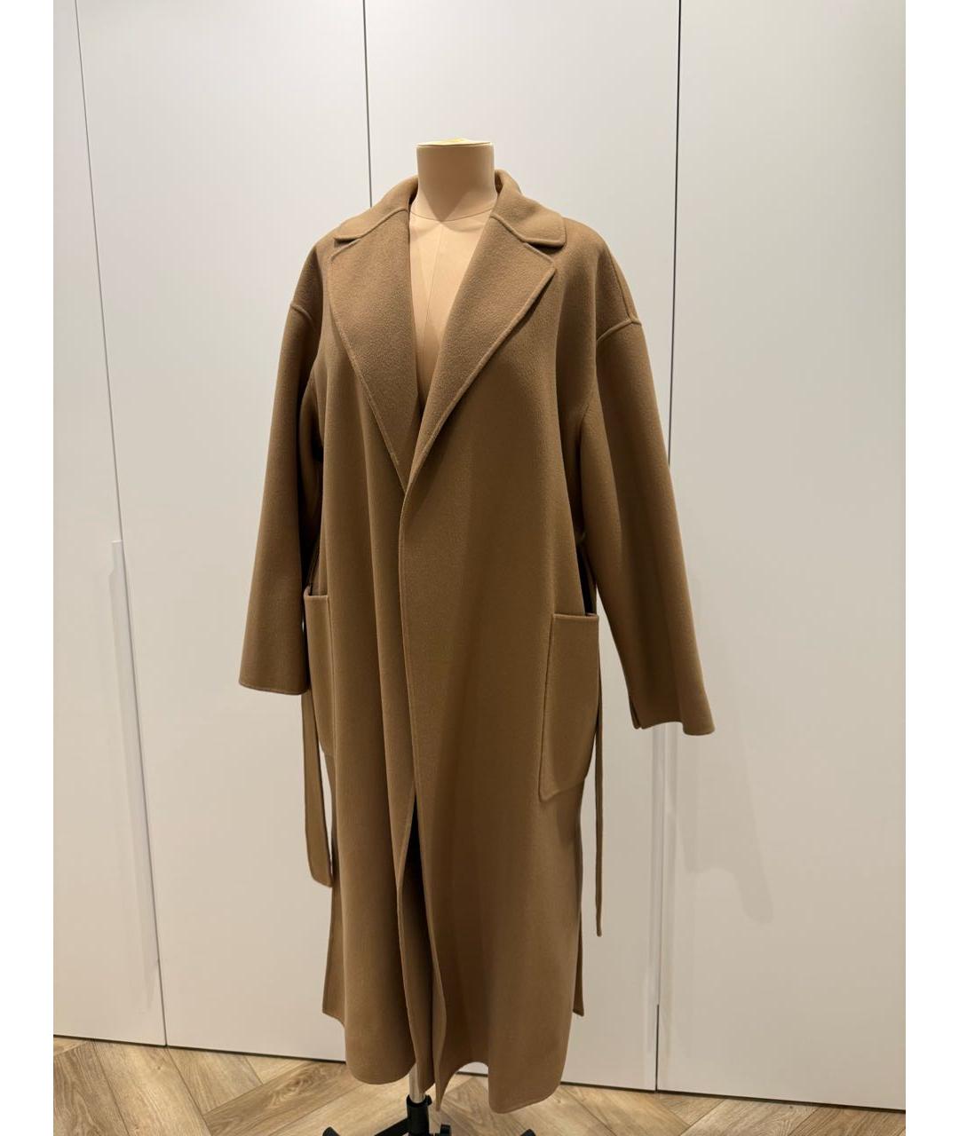 'S MAX MARA Бежевое шерстяное пальто, фото 4