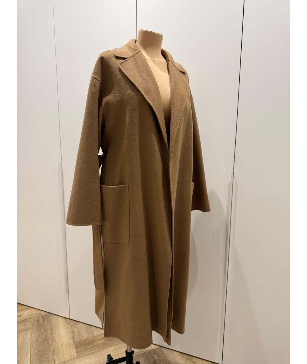 'S MAX MARA Бежевое шерстяное пальто, фото 3