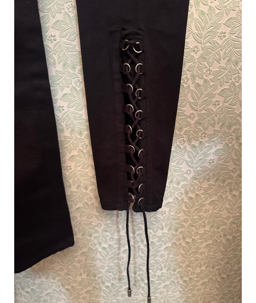 DIESEL BLACK GOLD Черные хлопковые джинсы слим, фото 5