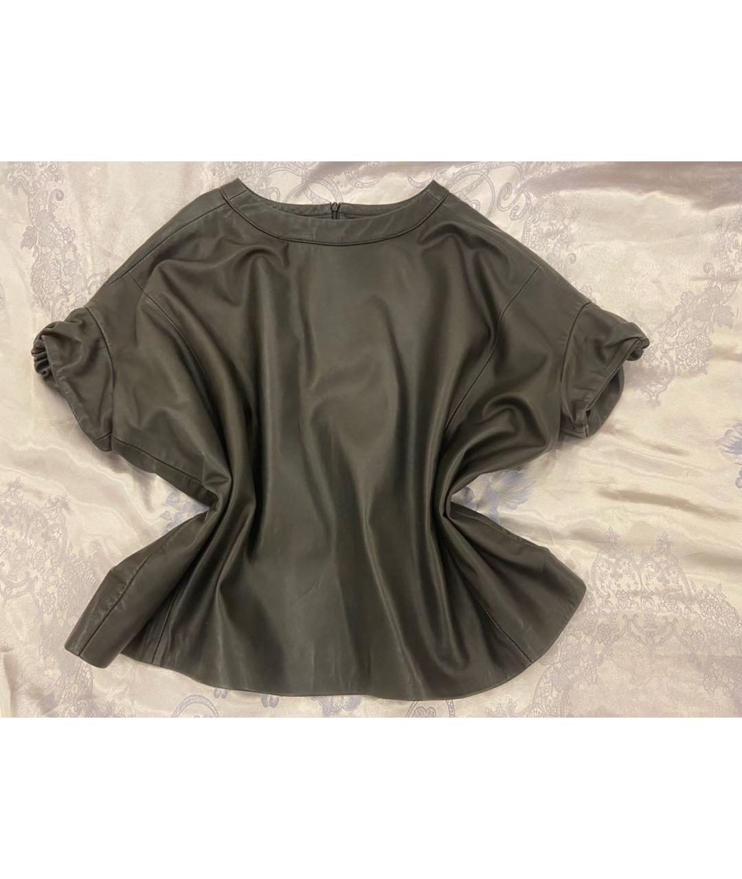 PHILIPP PLEIN Черный кожаный джемпер / свитер, фото 2