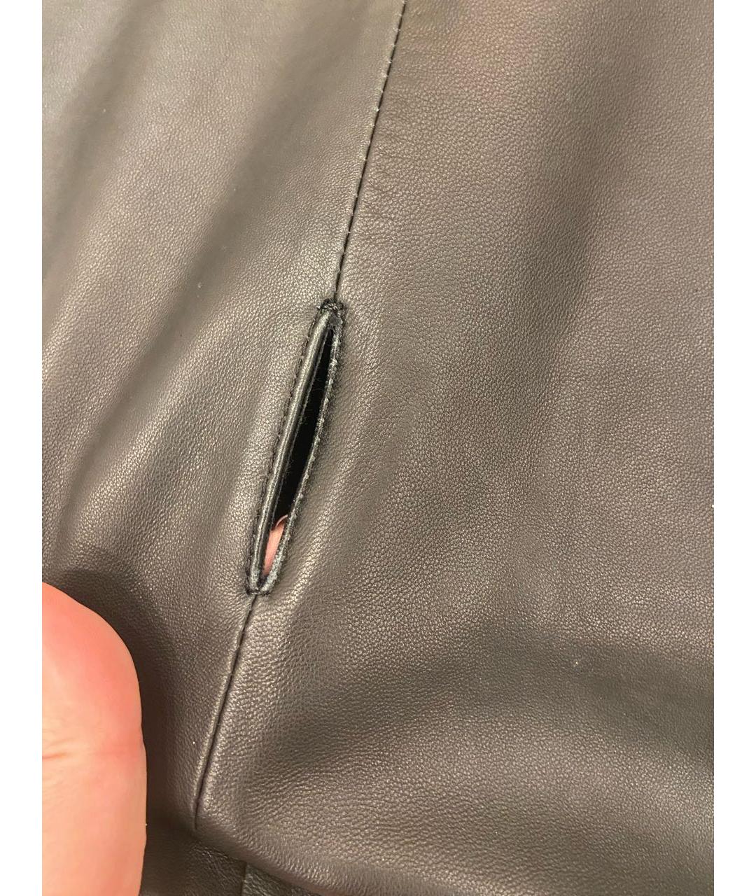 PHILIPP PLEIN Черный кожаный джемпер / свитер, фото 3