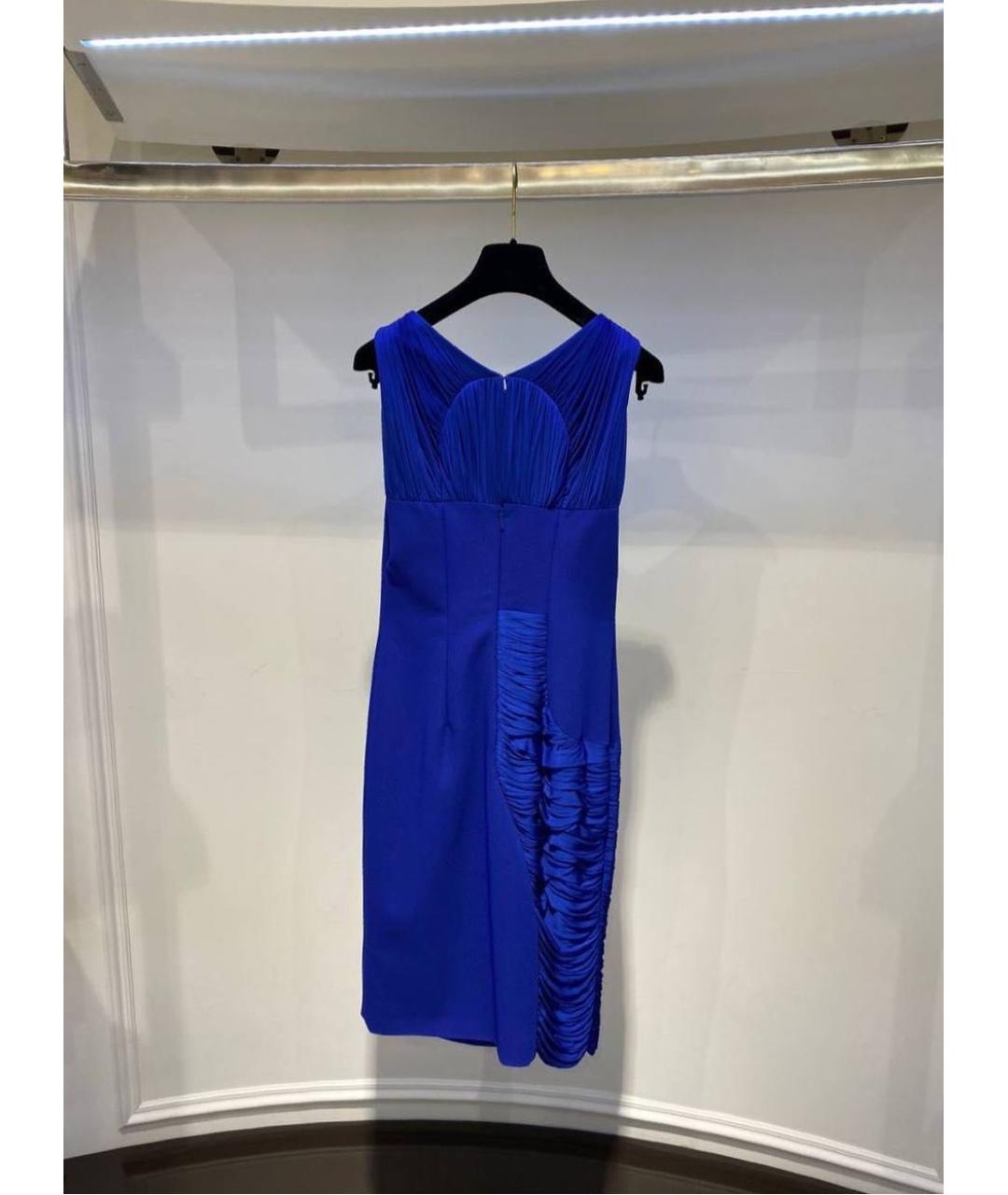 VERSACE Синее повседневное платье, фото 2