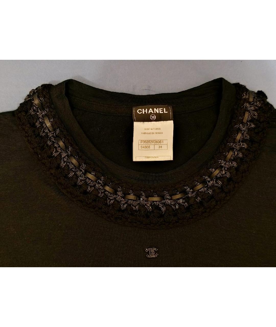 CHANEL Черный шерстяной джемпер / свитер, фото 4