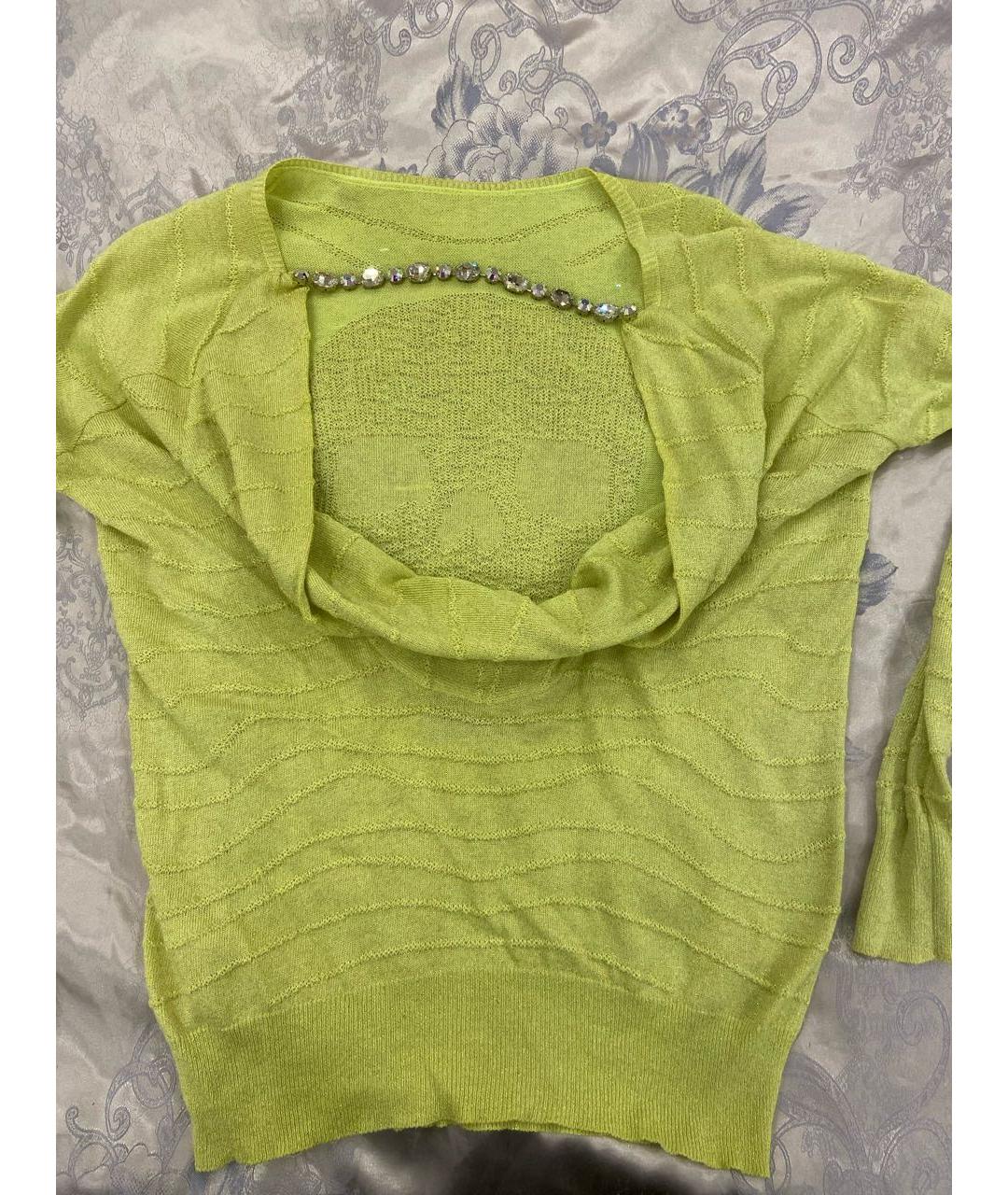 PHILIPP PLEIN Желтый хлопковый джемпер / свитер, фото 3