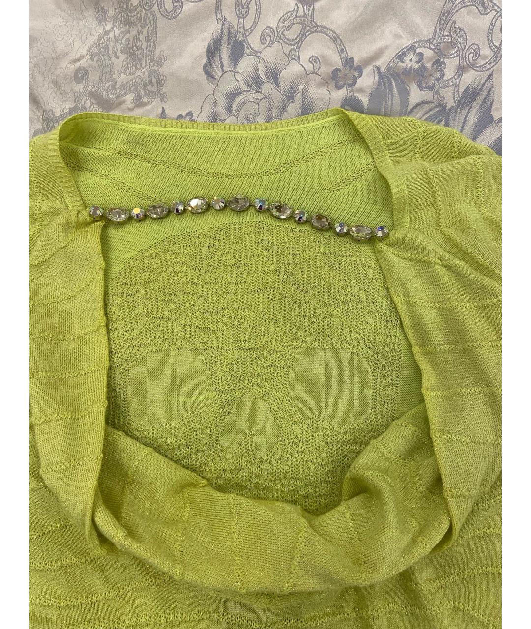 PHILIPP PLEIN Желтый хлопковый джемпер / свитер, фото 5