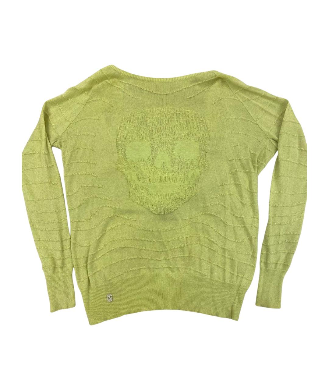 PHILIPP PLEIN Желтый хлопковый джемпер / свитер, фото 1