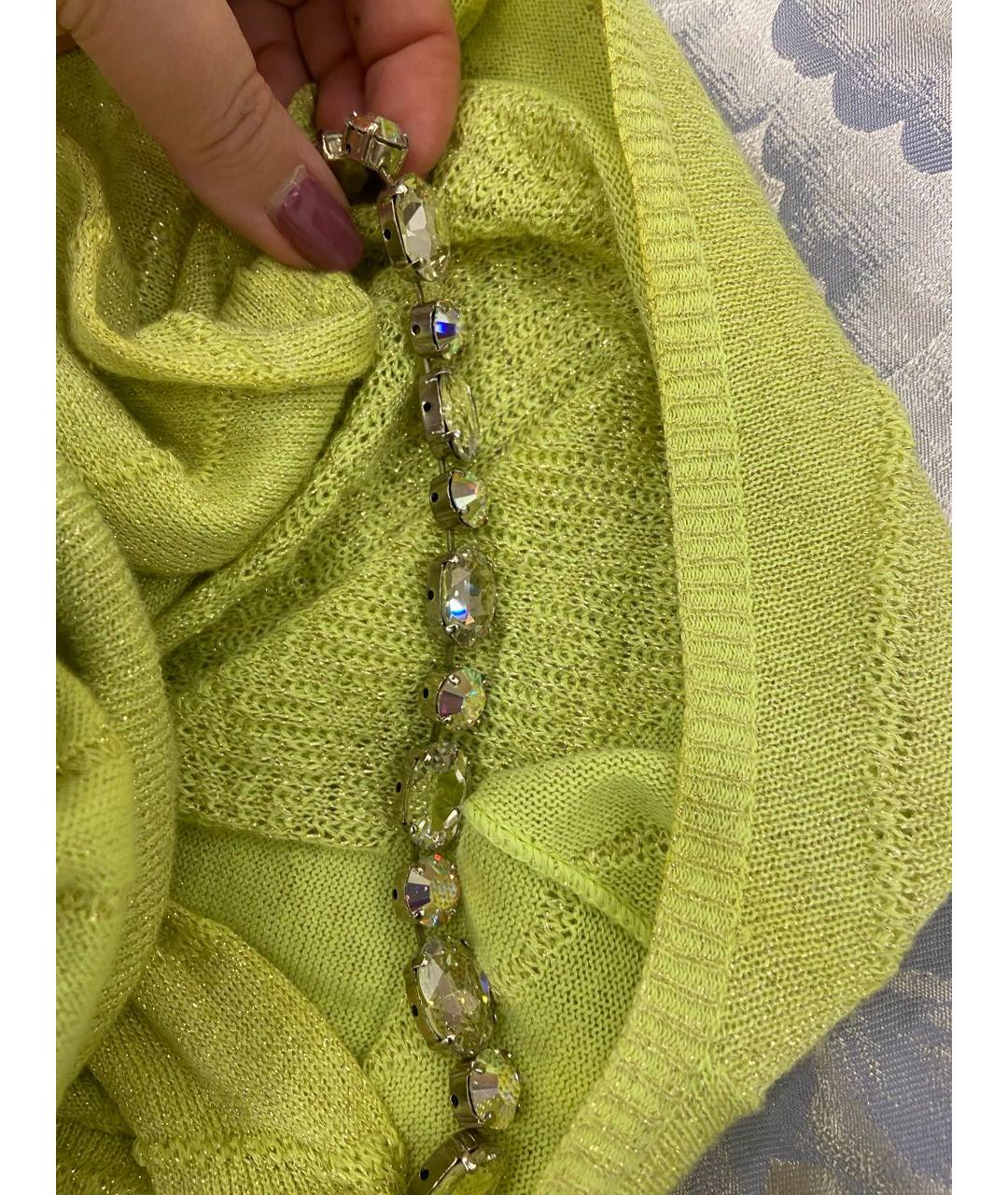PHILIPP PLEIN Желтый хлопковый джемпер / свитер, фото 6