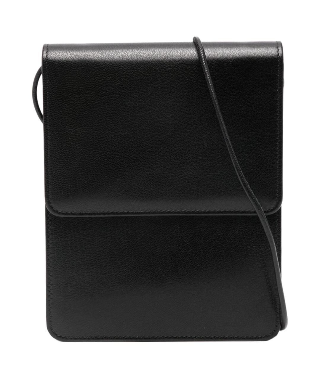 THE ROW Черная кожаная сумка через плечо, фото 1