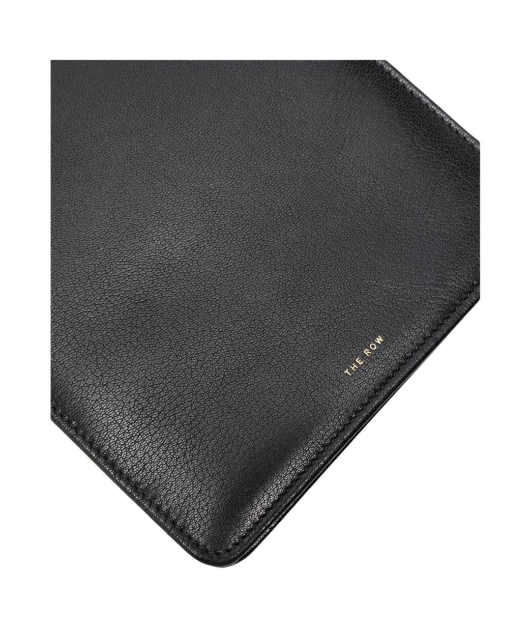 THE ROW Черная кожаная сумка через плечо, фото 3