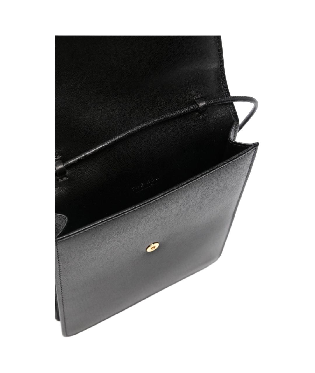 THE ROW Черная кожаная сумка через плечо, фото 4