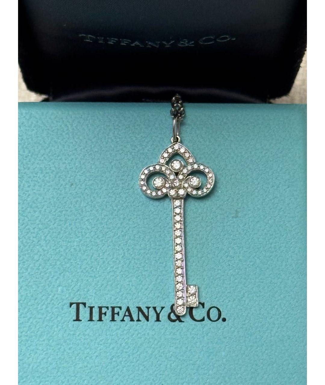 TIFFANY&CO Серебряная платиновая подвеска, фото 4