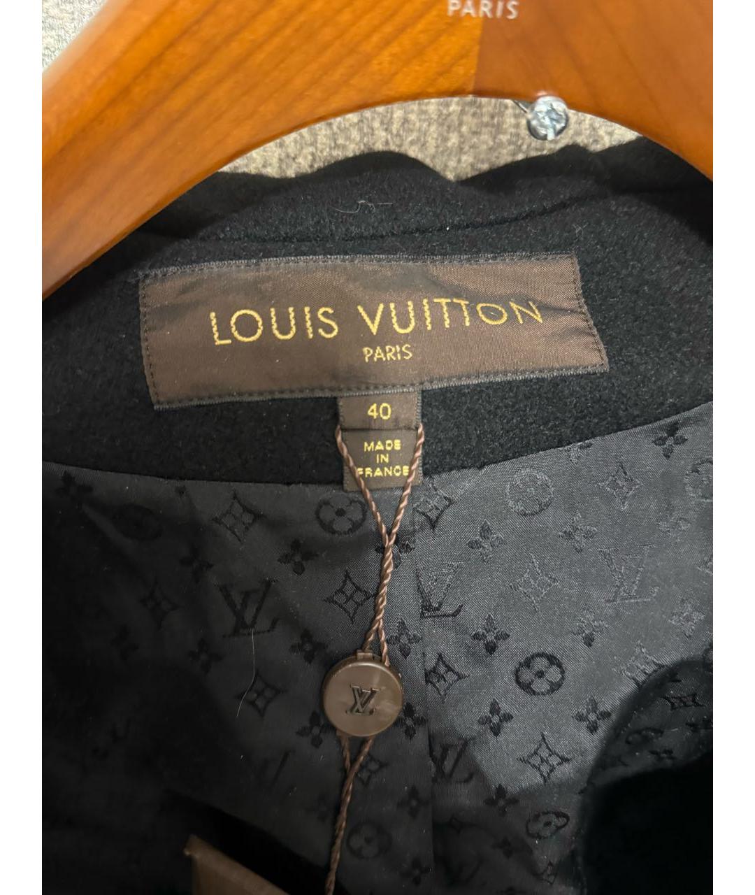 LOUIS VUITTON Черная шерстяная куртка, фото 4